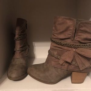 Ankle heel booties